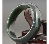 ASumPio Bracelet De Jade Vert, Bracelet Chinois, Bracelet De Jade Bracelet De Calcédoine D’Agate Verte D’Herbe Naturelle avec Boîte,64mm