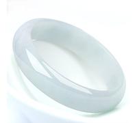 ASumPio Bracelet en Jade Naturel, Bracelet Jonc en Jade Bleu-Vert pour Femme, Bracelet en Jade Couleur Jade, pour Mère, pour Petite Amie, avec Boîte À Bijoux, 54-62 Mm,54mm