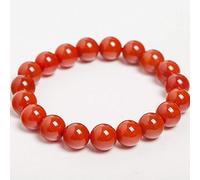 ASumPio Bracelet en Jade pour Femme, Bracelet Bouddha, Bracelet en Perles D'Agate Rouge De 10 Mm pour Attirer La Richesse Et La Bonne Chance, pour Hommes Et Femmes.,