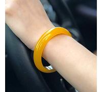 ASumPio Bracelet en Jade pour Femmes, Bracelet Chinois, Bracelet en Calcédoine Naturelle, Bracelet en Cristal avec Boîte,64mm