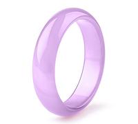 ASumPio Bracelet en Jade pour Femmes, Bracelet en Jadéite Violette pour Filles, Bracelet en Jaspe Porte-Bonheur pour Dames avec Boîte,60-62mm