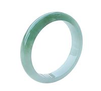 ASumPio Bracelet Jonc en Jade Naturel, Bracelet en Jade Vert Soleil À Fleur Flottante, Bracelet en Jade Rond Fin, pour Mère, pour Petite Amie, avec Boîte À Bijoux, 53-64 Mm,59-60mm