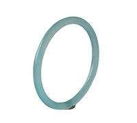 ASumPio Bracelet Jonc en Jade pour Femme, Bracelets en Calcédoine Bleu Clair De 6 Mm, Bracelet en Jade pour Fille, Bonne Chance, pour Femme, avec Boîte À Bijoux, 54-62 Mm,62mm