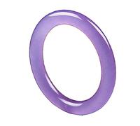 ASumPio Bracelet Jonc en Jade Violet Élégant Classique Naturel, Bracelets en Jade avec Chaîne À Main Naturelle avec Boîte pour Anniversaire De Femmes/Filles,56mm