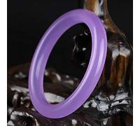 ASumPio Bracelet pour Femmes, Bracelet Naturel Violet Mince Bracelet De Jade Rond, Bracelet À Barre Mince pour Femmes Jade, Bijoux, Bracelet Bracelet pour Femmes,purple-56mm
