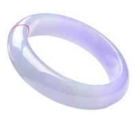 ASumPio Bracelets De Jade en Pierre De Jade Naturelle, Bracelets De Jade Violet pour Femme, Bracelets De Jade Classiques Élégants Chinois, pour La Famille, pour Petite Amie, avec Boîte À,56mm