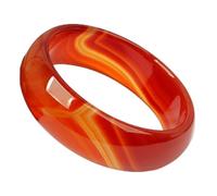 ASumPio Bracelets pour Dames, Bijoux en Jadéite Naturelle, Bracelet en Agate Rouge, Bracelet Rond Élargi Et Épais pour Femmes Et Filles, 56-64 Mm,62-64mm