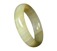 ASumPio Bracelets pour Dames, Bracelet en Jade Classique Élégant pour Femmes, Bracelets en Chaîne De Jade Vert Clair Naturel, Bijoux pour Filles Fabriqués À La Main avec Boîte,58-60mm