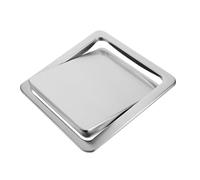 ASumPio Couvercle De Poubelle Pivotant, Goulotte Carrée Intégrée, Couvercles Rabattables Encastrés pour Comptoir, Couvercles De Poubelle Encastrés pour Cuisine Et Chambre À,430 Stainless Steel