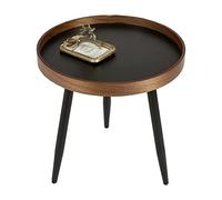 ASumPio Petite Table Basse Ronde Mesa De Centro, Table D'Appoint Créative pour Canapé, Pieds en Métal Noir, Table De Chevet Moderne pour Salon, Chambre, Bureau, Balcon, Tabl