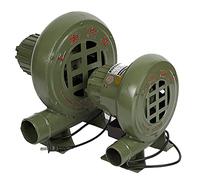 ASumPio Souffleur d'air Électrique Centrifuge, Ventilateur De Pompe, Ventilateur De Forge De Forgeron, Ventilateur De Pop-Corn À Engrenage en Fer, pour Camping/Pique-Nique/Extér,120W