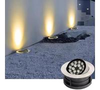 ASumPio Spots LED D'Extérieur Encastrables, Spot De Sol À Angle Réglable 15-60°, 24 V Ca, Ip67, Étanche, Polarisé, Éclairage Décoratif, Facile À Installer,Green-6W