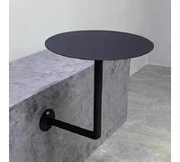 ASumPio Table De Café, Table De Bar Murale, Table D'Appoint De Bistrot pour Canapé, Table De Pub Ronde, Table D'Appoint pour Salon, Chambre À Coucher avec Base Robuste,One Color-40x40x45cm