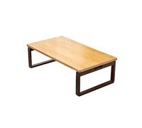 ASumPio Table De Sol Pliante en Bambou pour La Méditation Et Le Thé, Table D'Autel Basse De Style Japonais pour Salon Et Chambre, Table Basse Tatami pour S'A,Yellow1-100x55x31cm(39x22