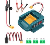 ASUNCELL Aide au démarrage de voiture - Adaptateur pour batterie Makita 18 V - Compatible avec Makita - Booster de batterie portable 12 V - Démarreur de batterie de voiture (batterie non incluse)