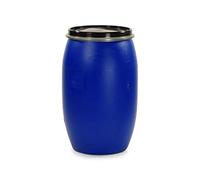 asup Fût en plastique de 220 litres avec couvercle.