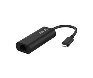 ASUS Adaptateur réseau filaire USB-C2500 V2 2,5 Gbit/s de type C, RJ45 LAN, transfert haut débit USB-C, compatible avec 2,5 G/1 G/100 Mbps
