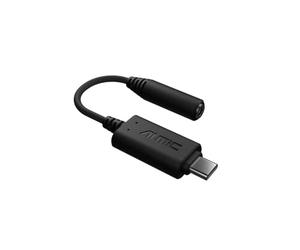 ASUS AI Noise Cancelling Mic - Adaptateur de Micro à réduction du Bruit avec Connexion USB-C vers 3,5 mm pour Une Communication cristalline inégalée Noir