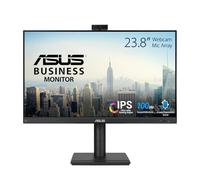 ASUS BE249QFK Moniteur de vidéoconférence 24" (23,8" Visible), Full HD, IPS, 100 Hz, sans Cadre, Webcam Full HD, Disposition du Microphone, Haut-parleurs stéréo, Hauteur réglable, Design Ergonomique,
