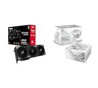 ASUS Carte Graphique TUF-RX9070XT-O16G-GAMING + Alimentation ROG-STRIX-1000P-GAMING-WHITE