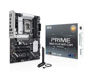 ASUS Carte mère Prime B860-PLUS WiFi-CSM B860 LGA 1851 ATX, Intel Core Ultra Series 2 Ready, Advanced AI, DDR5, PCIe 5.0, HDMI, USB 20 Gbps Type-C, 2X M.2, WiFi 6E, 2,5 Go, gestion informatique à