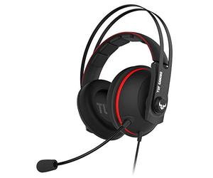 ASUS - Casque Gaming TUF H7 - Rouge & Noir - Connectique Jack 3, 5 mm