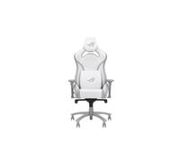 ASUS ROG Chariot X Core Chaise de Gaming (appuie-tête réglable, accoudoirs 4D, Mousse à mémoire de Forme, Cuir PU de qualité supérieure, vérin à gaz Classe 4) Blanc