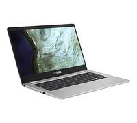 ASUS Chromebook C423 Écran HD NanoEdge 14 pouces 180 degrés, processeur Intel Dual Core Celeron, 4 Go de RAM LPDDR4, 32 Go de stockage, couleur argent, C423NA-DH02