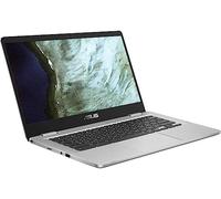 ASUS Chromebook C423N, ordinateur portable 14 po HD 4 voies NanoEdge, processeur Intel Celeron N3350, 4 Go RAM DDR4, 64 Go eMMC, argent, Chrome OS