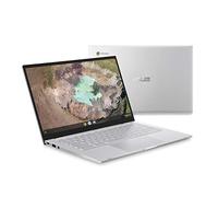 ASUS Chromebook C425 Clamshell Ordinateur portable, 14 po FHD 4 voies NanoEdge, processeur Intel Core m3-8100Y, 4 Go de RAM, 128 Go de stockage eMMC, Ko rétroéclairé, argent, Chrome OS, C425TA-AS348F