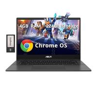 ASUS Chromebook CM1402 Ordinateur portable 14" FHD antireflet, MediaTek Kompanio 520, 4 Go LPDDR4X, 224 Go de stockage (64 Go eMMC + station d'accueil 160 Go), webcam HD, WiFi 6, Bluetooth, Chrome OS,