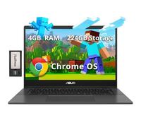 ASUS Chromebook CM1402 Ordinateur portable 14" FHD antireflet, MediaTek Kompanio 520, 4 Go LPDDR4X, 224 Go de stockage (64 Go eMMC + station d'accueil 160 Go), webcam HD, WiFi 6, Bluetooth, Chrome OS,