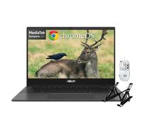 ASUS Chromebook CM1402 Ordinateur portable 2024, 14 po FHD, processeur MediaTek Kompanio 520, 4 Go de RAM, 64 Go eMMC, WiFi 6, webcam, lecteur de carte micro SD, batterie longue durée, Chrome OS, avec