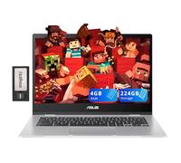 ASUS Chromebook CX1 Ordinateur portable 14" FHD antireflet, Intel Celeron N4500, 4 Go de RAM, 224 Go de stockage (64 Go eMMC + station d'accueil 160 Go), carte graphique Intel UHD, WiFi 6, longue