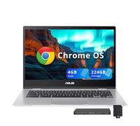 ASUS Chromebook CX1 Ordinateur portable FHD 14", Intel Celeron N4500, 4 Go de RAM, 224 Go de stockage (64 Go eMMC + station d'accueil 160 Go), carte graphique Intel UHD, 720p Wecam, WiFi 6, Chrome OS