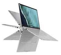 ASUS Chromebook Flip C434 Ordinateur portable 2 en 1 Écran tactile FHD 4 voies Écran NanoEdge 14 pouces, Processeur Intel Core M3-8100Y, 4 Go de RAM, 32 Go de stockage eMMC, clavier rétro-éclairé, Argent, Chrome OS, C434TA-DH342T