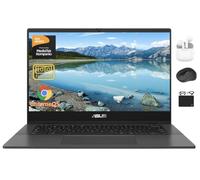 ASUS Chromebook Ordinateur portable Student Business 2024, écran FHD antireflet de 14 po, MediaTek Kompanio 520 8 cœurs, 4 Go de RAM, 128 Go (64 Go eMMC + carte 64 Go), webcam, WiFi, batterie plus de