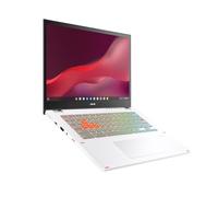 ASUS Chromebook Vibe CX34 Flip, écran tactile 14" 144 Hz (1920 x 1200), processeur Intel® Core™ i5-1235U, SSD 256 Go, RAM 8 Go, ChromeOS, blanc nacré