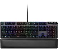 ASUS Clavier de jeu optique mécanique compact RA03 TUF K7 clavier de jeu PC commutateurs tactiles, 25 fois plus rapide, repose-poignet magnétique, étanchéité IP56