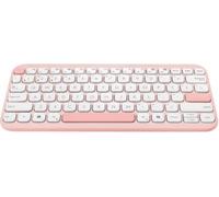 ASUS Clavier sans fil Marshmallow KW100 – Compact 75% AZERTY Bluetooth 5.0 touches silencieuses Rose