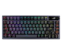 Asus Clavier sans fil ROG Azoth 75, facteur de forme 75 %, mousse amortissante à trois couches et revêtement supérieur en métal, commutateurs mécaniques ROG NX prélubrifiés et interchangeables