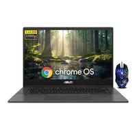 ASUS CM1402 Ordinateur portable Chromebook FHD 14", MediaTek Kompanio 520, 4 Go LPDDR4x-3600 MHz de RAM, 64 Go eMMC, webcam HD, WiFi 6, Bluetooth, Lay-Flat, souris conçue, Chrome OS, gris gravité