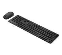 CW100 - Ensemble clavier et souris - sans fil - 2.4 GHz - noir