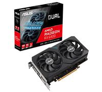 ASUS DUAL AMD Radeon RX 6400 - Carte graphique gaming (4GB GDDR6, AMD RDNA 2, PCIe 4.0, HDMI 2.1, DisplayPort 1.4a, Ventilateurs axiaux, 0dB)
