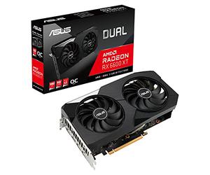 ASUS Dual AMD Radeon RX 6600 XT OC Edition Carte Graphique de Jeu GDDR6 8 Go (AMD RDNA 2, PCIe 4.0, 8 Go de mémoire GDDR6, HDMI 2.1, DisplayPort 1.4a, Axial-Tech Fan Design, Technologie 0 DB)