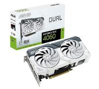 ASUS Dual GeForce RTX 4060 Carte graphique GDDR6 de gaming Blanc 8 Go (NVIDIA RTX4060 DLSS3, PCIe 4.0, 1 x HMDI 2.1a, 3 x DisplayPort 1.4a, DUAL-RTX4060-8G-WHITE)