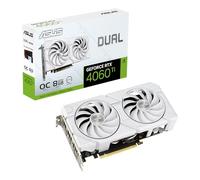 ASUS Dual GeForce RTX™ 4060 Ti Evo White OC Edition 8 Go GDDR6 (PCIe 4.0, 8 Go GDDR6, DLSS 3, HDMI 2.1a, DisplayPort 1.4a, Axial-Tech Fan Design, 0dB, Plaque arrière de Protection, Auto-Extreme Tech)