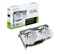 ASUS Dual GeForce RTX™ 4060 Ti White OC Edition 8 Go GDDR6 (PCIe 4.0, 8 Go GDDR6, DLSS 3, HDMI 2.1, DisplayPort 1.4a, Conception de Ventilateur axial-Tech, Technologie 0dB, etc.)