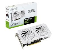 ASUS Dual GeForce RTX™ 4070 Evo White Edition - Carte Graphique Gaming (12GB GDDR6X, PCIe 4.0, SFF-Ready, DLSS 3, HDMI 2.1a, DisplayPort 1.4a, 2.5-Slot, Ventilateux axiaux)