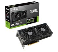 Asus Dual GeForce® RTX 4070 OC Edition 12 Go GDDR6X, IP5X, Technologie Auto-Extreme, Programme de Validation 144 Heures, HDMI 2.1a, DP 1.4a